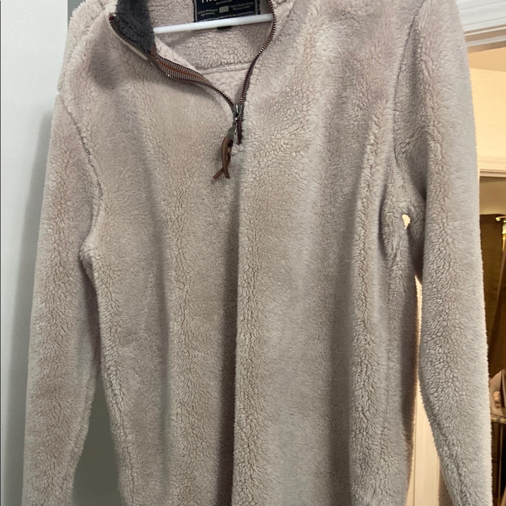 True Grit Cozy Beige Fleece Pullover